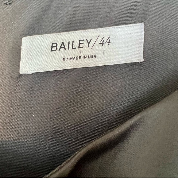 Bailey 44 Black Satin Cutout Dress 6 - Picture 4 of 9